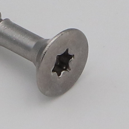 1 x Chipboard Screw Stainless Steel A2 Countersunk Head 6X40 Thread Length: 24 T25