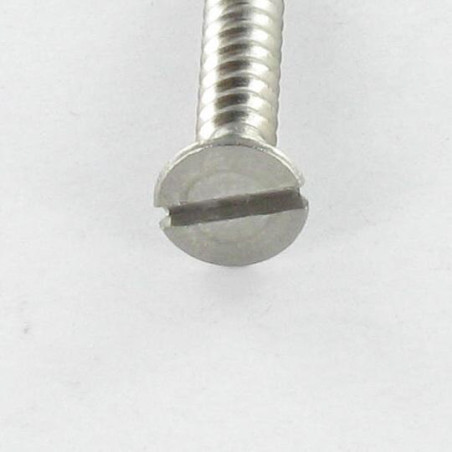 1 x Chipboard Screw Countersunk Head Slotted 4X25 Stainless Steel A2