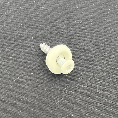 1 x Rsd Csk Woodscrews Bonded Sealing Washer Pan Countersunk Head T20 Stainless Steel A2 Ral9010/Pure White 4.5X25