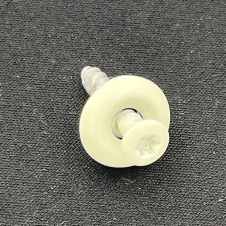 1 x Rsd Csk Woodscrews Bonded Sealing Washer Pan Countersunk Head T20 Stainless Steel A2 Ral9010/Pure White 4.5X25