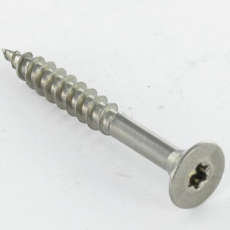 1 x Chipboard Screw Stainless Steel A2 Countersunk Head 6X130 Thread Length: 70 T25