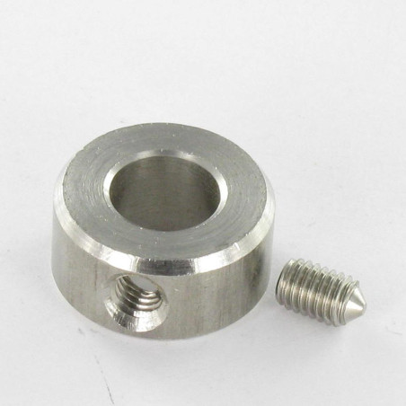 1 x Stop ring with screw Diameter Internal 8 Stainless Steel A2