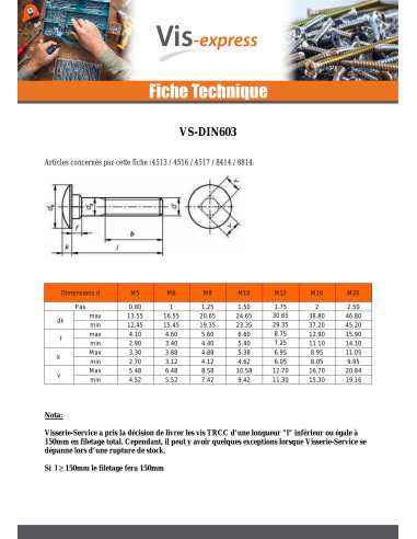 1 x Carriage Bolt Stainless Steel A2 M10X25...