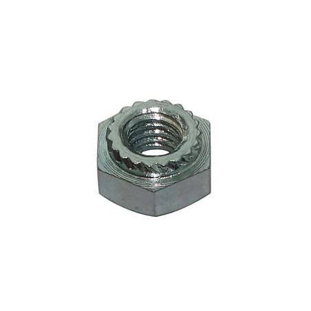 1 x Hex sheet metal nut M12 Stainless Steel A2 Black Thickness Material 3