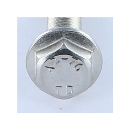 1 x Machine Screw Hexagonal Head Flanche Without Serration M10X35 Stainless Steel A2