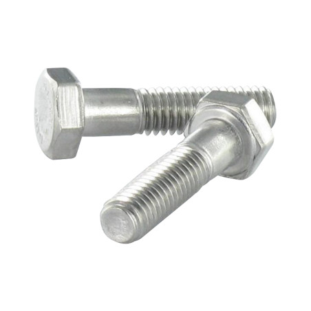 1 x Bolt Partial Thread Hexagonal Head 1/2X 3 1/2" Partial Thread Unc Or Bsw British Standard Whitworth Stainless Steel A2