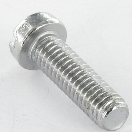 1 x Machine Screw Nickel Plated Brass Pan Head Slotted M4X12
