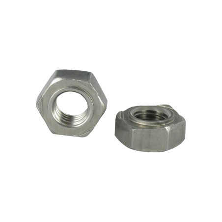 1 x Nut Hexagonal Welding Stainless Steel A2 M8