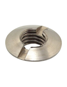 Raised countersunk nuts with slotted M4 Stainless Steel A4