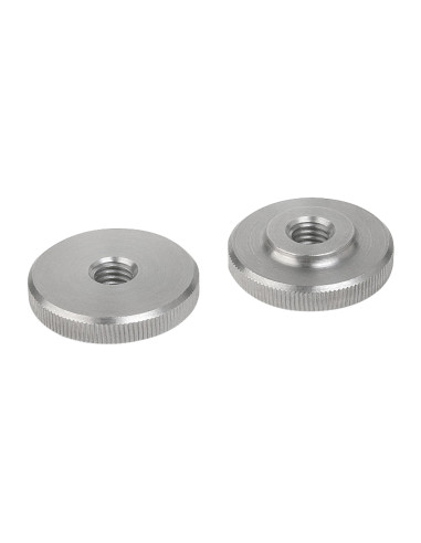 1 x Nut KNURLES Type Thin M4 Stainless Steel A1