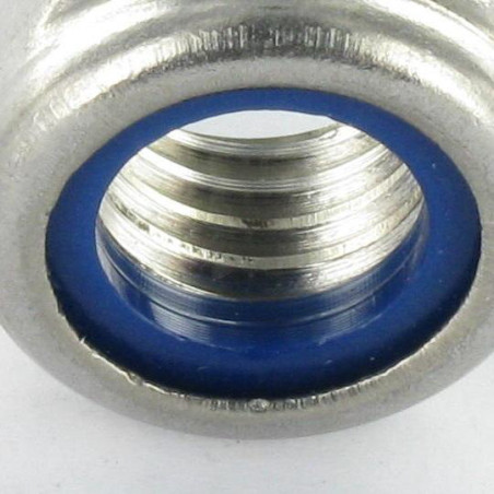 1 x Lock nut Stainless Steel A2 M5 Wax Lubricated
