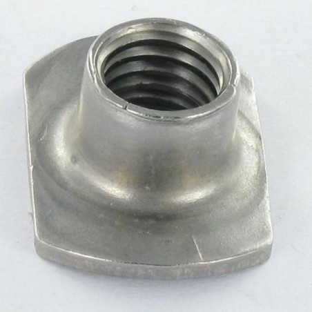 1 x Nut Cylindrical Welding M10 26X18 High 10.5 Stainless Steel A2