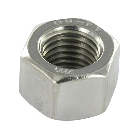 1 x Nut Hh M27 Thickness 27 Stainless Steel A4