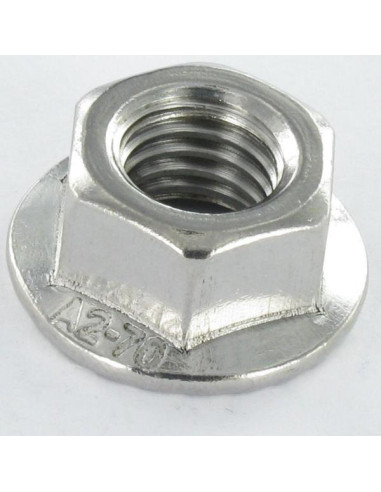1 x Hexagonal nut Stainless Steel A2 Flange...