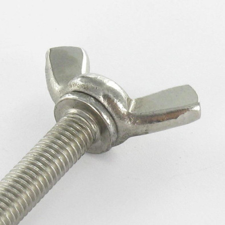 1 x Screw Wing M8X25 Form American Stainless Steel A2