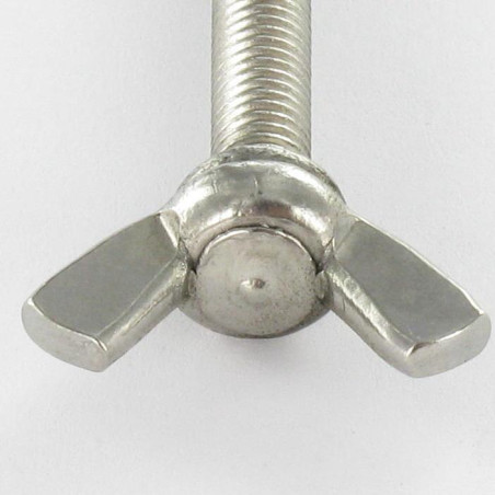1 x Screw Wing M8X25 Form American Stainless Steel A2