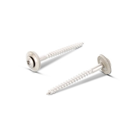 1 x Rsd Csk Woodscrews Bonded Sealing Washer Pan Countersunk Head T20 Stainless Steel A2 4.5X120 Neoprene Bonded Sealing