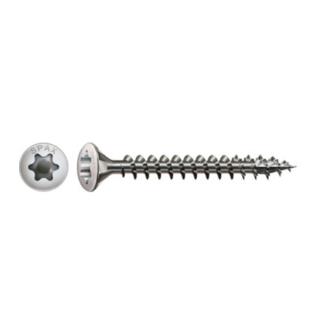 1 x Spax Wood Screw Pan Countersunk Head T-STAR T20 4X30 Full Thread Stainless Steel A2