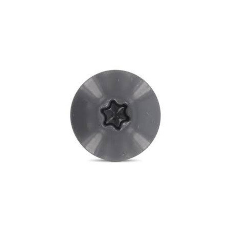 1 x Head Facade Screws T20 4.8X25 Head Diameter: 12.3 Stainless Steel A2 Ral7012/Basalt Grey