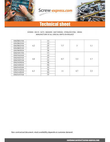 1 x Thread Rolling Screw Security Pan Head ONE...