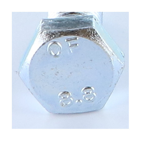 1 x Machine Screw Hexagonal Head M14X30 Class 8.8 Yellow Zinc