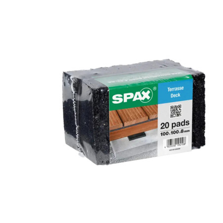 1 x Pack of 20 Joist protection pads Spax 100X100X8