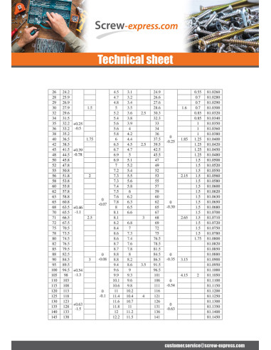 1 x Retaining Rings External Steel Retaining...