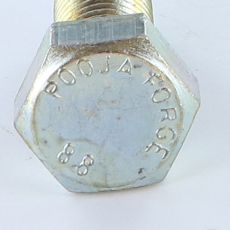 1 x Machine Screw Hexagonal Head M12X16 Class 8.8 Zinc Plated