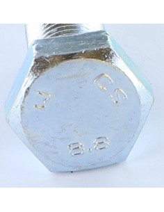 Machine Screw Hexagonal Head M24X50 Class 8.8 Zinc Plated 2