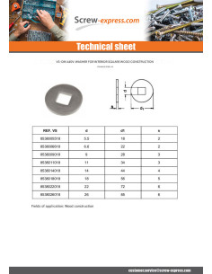 Washer Especially For Wood Constructions Type Screw... 2