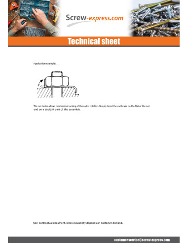 1 x Lock D Nut Bracket Of Diameter M20...