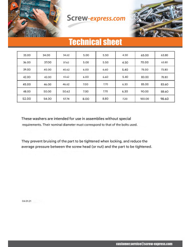 1 x Washer Flat M3X8X0.8 M Stainless Steel A2