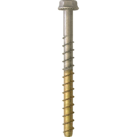 1 x Screw Concrete Bimetal Stainless Steel A4 Steel Hexagonal Head 10X100