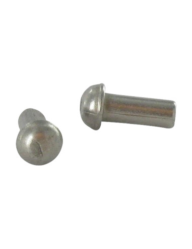 1 x Solid Rivet Round Head Stainless Steel A2 2X12