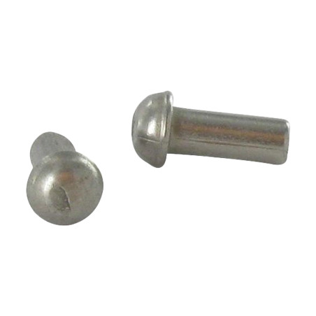 1 x Solid Rivet Round Head Stainless Steel A2 2X12