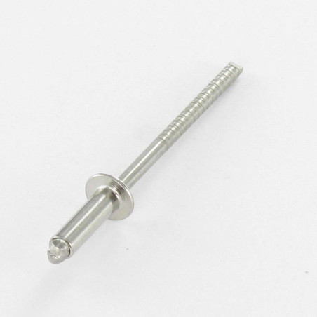1 x Rivet Trs Degometal Flat Head Entirely Stainless Steel 2.4X6"D"