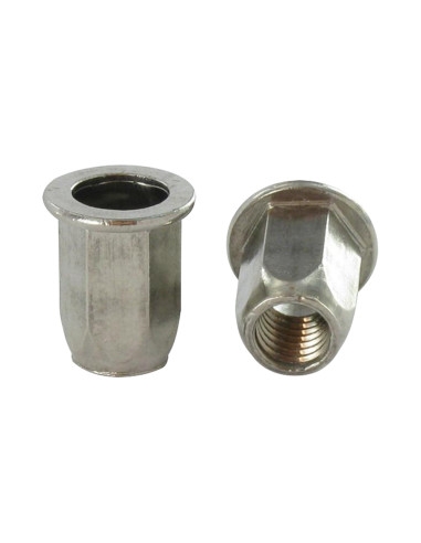 1 x Rivet nut Stainless Steel Flat Head...