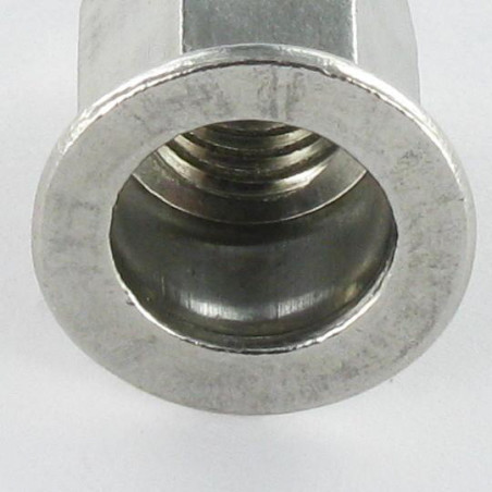 1 x Rivet nut Stainless Steel Flat Head Hexagonal M6X16 INPTH 30