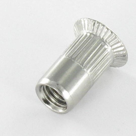 1 x Rivet nut Countersunk Head With Serration M10X21 INFC 45 Stainless Steel A2