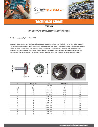 1 x Covered Ring Aran Lock 5 cap of 12...