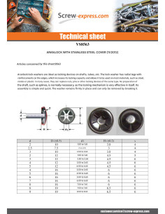 Covered Ring Aran Lock 12 cap of 22 Stainless Steel A2 2