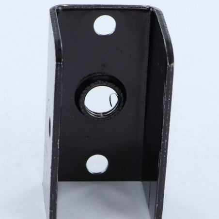 1 x SUPPORT Of fixation In u M8 22.5X40 Black Zinc Plated