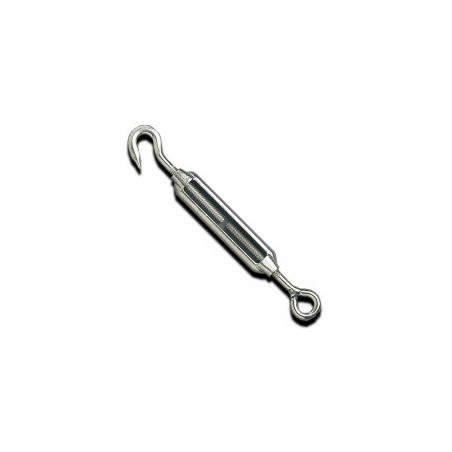 1 x Turnbuckle Hook Eye 8X110 Eye 11 Zinc Plated