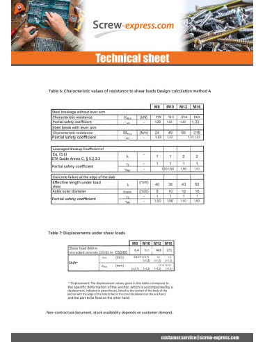 1 x Stud Anchor M12X125 Stainless Steel A4