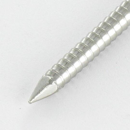 1 x Kg of nails Stainless Steel A4 Round Head RINGED 2.5X35