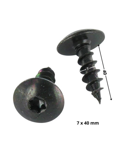 1 x Screw Truss 7X40 Full Thread T30 Black Zinc...