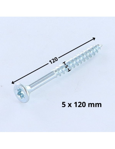 1 x Savis Chipsboard Screw Countersunk Head T25...
