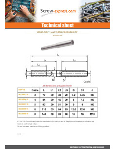 Bit Rivet Self Tapping Pitch Right Wire Rope 6 Stainless... 2