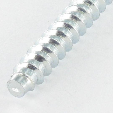1 x Self Drilling Screw Confirmat Countersunk Head Pozi PZ2 5X40 SS With Serration Zinc Plated