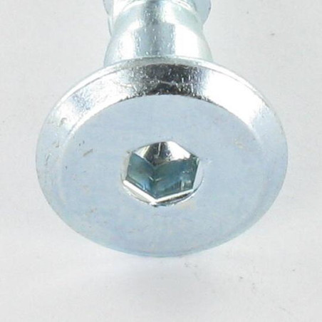 1 x Self Drilling Screw Confirmat Large Round Head Hexagon Recess 7X70 Zinc Plated